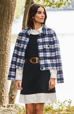 Mallory Plaid Jacket - Violet Plaid