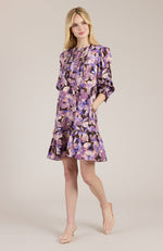 Penny Violet Floral Dress - Violet Floral