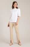 Gwen Ruffle Collar Shirt - White