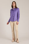 Faux Suede Club Shirt - Light Violet