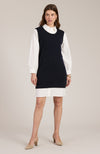 Scout Cashmere Twofer Dress - Navy