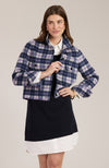 Mallory Plaid Jacket - Violet Plaid