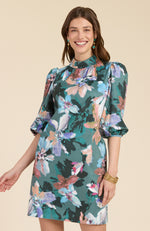 Vicky Watercolor Floral Dress - Watercolor Floral