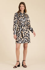 Ziva Faux Suede Big Animal Shirtdress - Big Animal