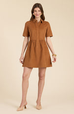 Mitzi Corduroy Dress - Chestnut