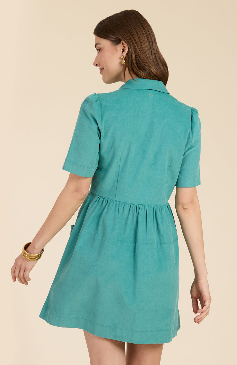 Mitzi Corduroy Dress - Deep Lake