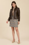 Keke Vegan Leather Jacket - Walnut