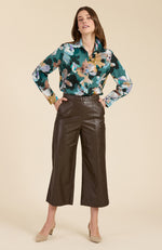 Chloe Silk Watercolor Floral Shirt - Watercolor Floral