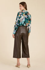 Chloe Silk Watercolor Floral Shirt - Watercolor Floral