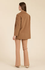 Shannon Solid Top Coat - Camel