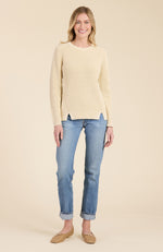 Mineral Wash Crew Neck Sweater - Blonde