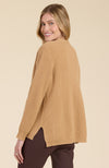 Cashmere Ribbed Cardigan - Light Camel