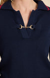 Horse Bit Sweater - Navy