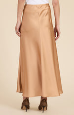 Edie Charmeuse Skirt - Champagne