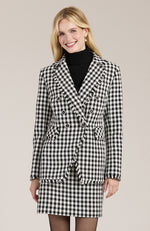 Tommy Check Blazer - Black White Check