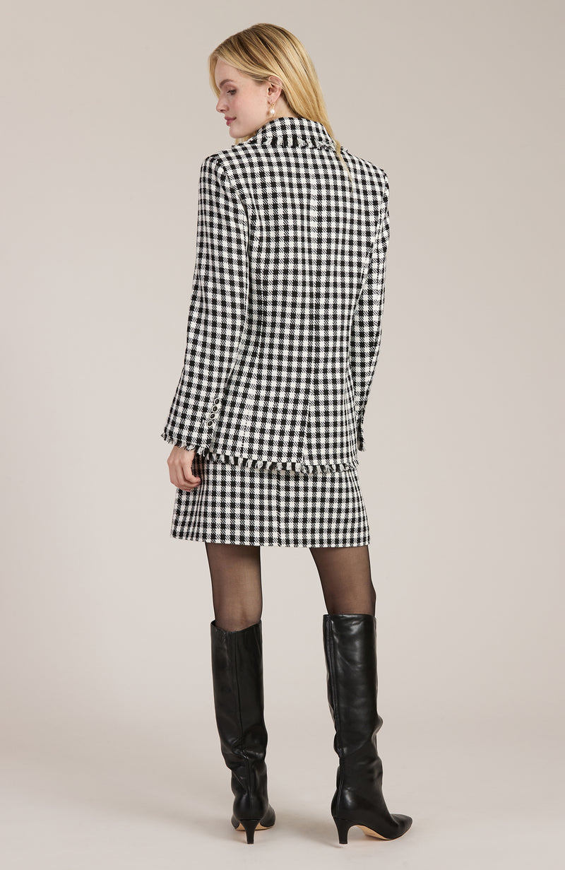 Tommy Check Blazer - Black White Check