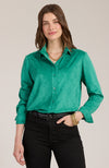 Faux Suede Club Shirt - Kelly Green