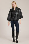 Ellery Vegan Leather Top - Black