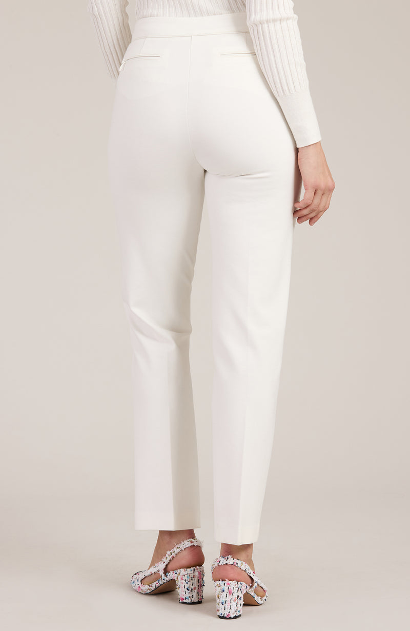 Maddie Ponte Pant - Ivory