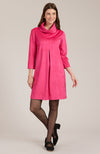 Kim Faux Suede Dress - Coco Pink