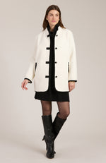 Sherpa City Coat - Winter White Black