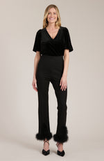 Ameret Ponte Feather Pant - Black