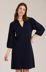 Sherri Cotton Cashmere Dress - Navy