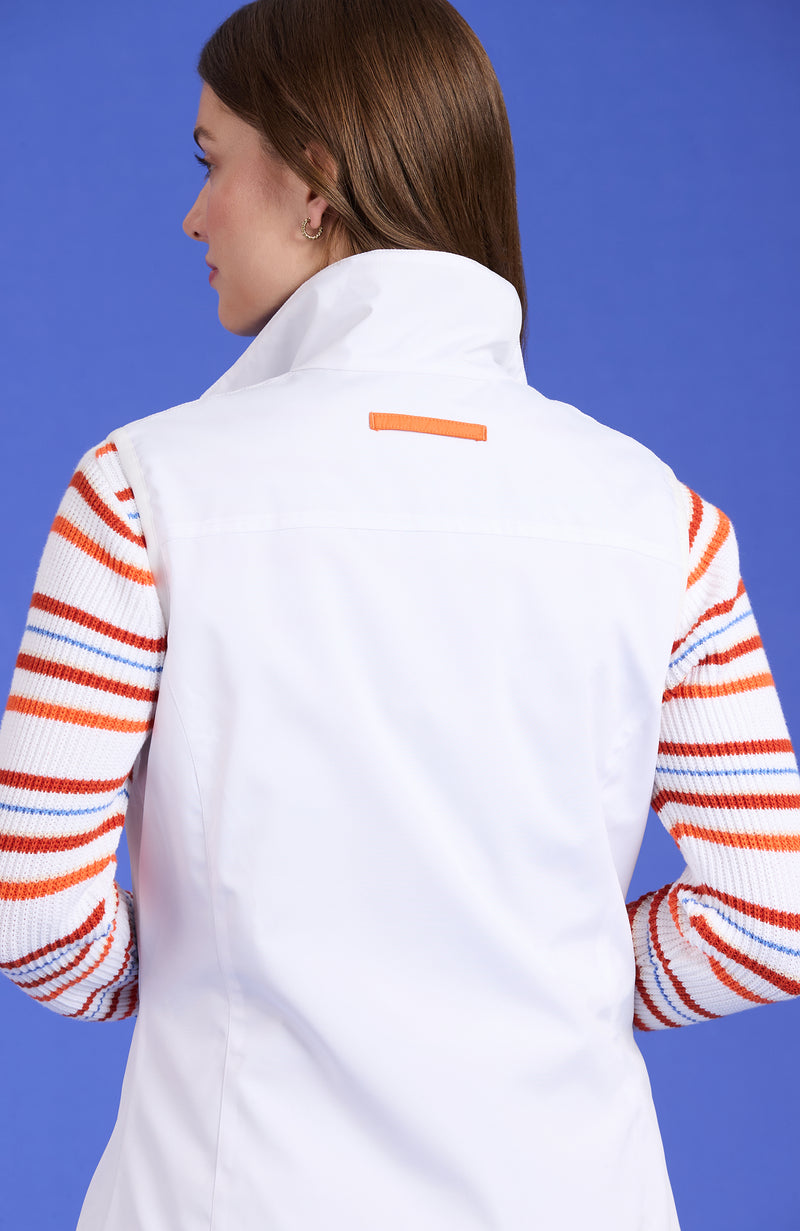 Wellington Vest - White Mandarin