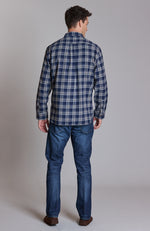 Cooperstown Plaid Work Shirt - Navy Plaid