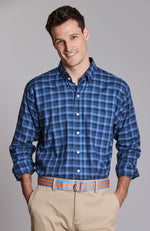 Wethersfield Plaid Long Sleeve Shirt - Multi Blue Plaid