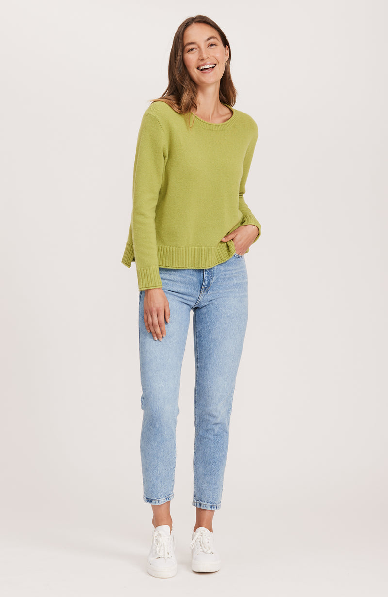 Cashmere Everyday Crewneck Sweater - Cactus