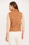 Faux Suede Moto Vest - Teddy Bear