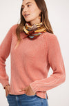 Mineral Wash Shaker Sweater - Paprika