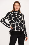 Giraffe Fringed Sweater - Giraffe